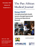 Kenya Field Epidemiology and Laboratory Training Program; Strengthening Public Health Systems through Experiential Training and Operational Research